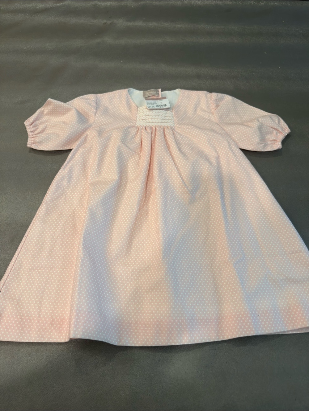 Classic Pink Polka Dot Girls' Formal Dress. Size 4